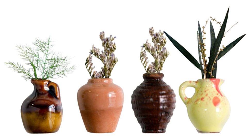 Daphtora® Mini Ceramic Vase Magnets for Fridge 💐