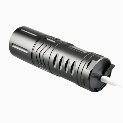 Daphtora® NightPiercerX1 Rechargeable High Lumens IPX6 Waterproof LED Flashlight