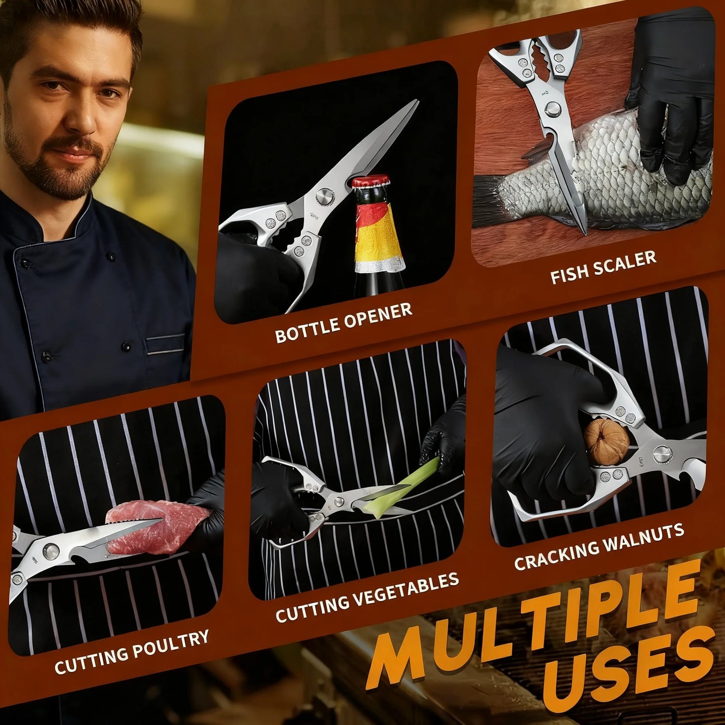 Daphtora® TitanEdge Pro: Multifunction Heavy-Duty Kitchen Scissors✂️🦴