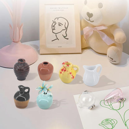 Daphtora® Mini Ceramic Vase Magnets for Fridge 💐