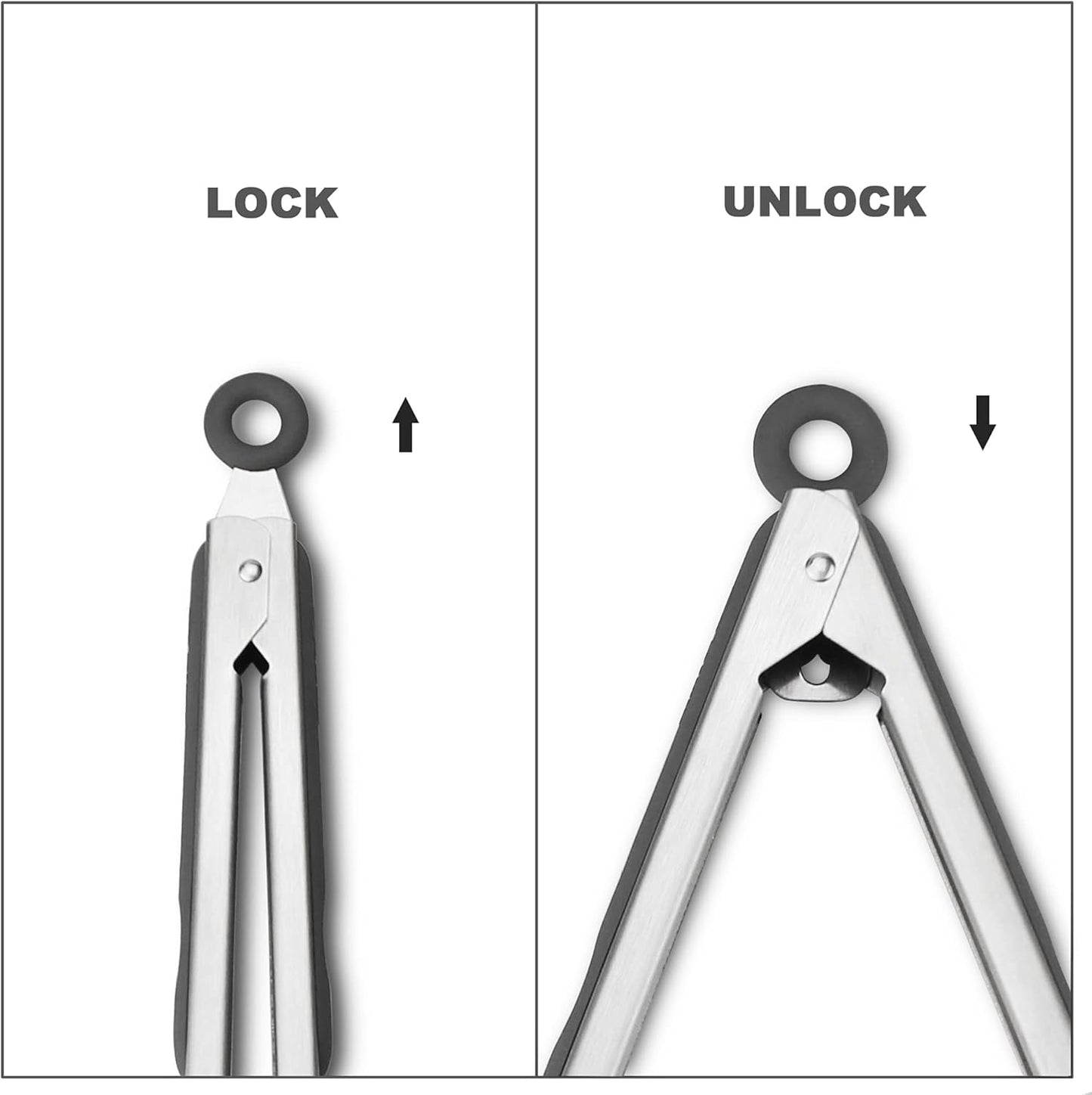 Daphtora® Stainless Steel Barbecue Turners - Gray