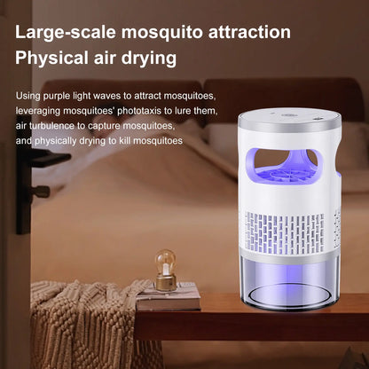 Daphtora® Indoor Insect Trap with Light and Suction Non Zapper Flying Bug Catcher for Home Use