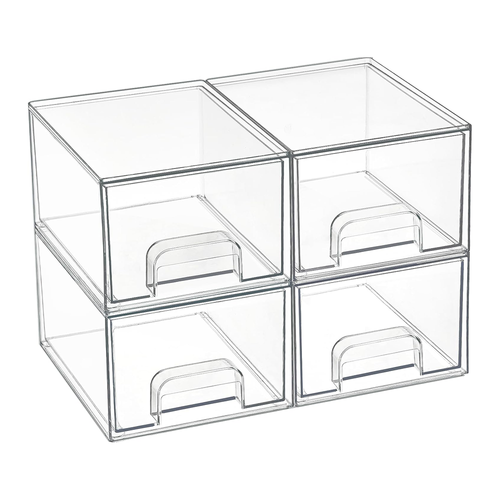 Daphtora® Acrylic Stackable Storage Drawers - S