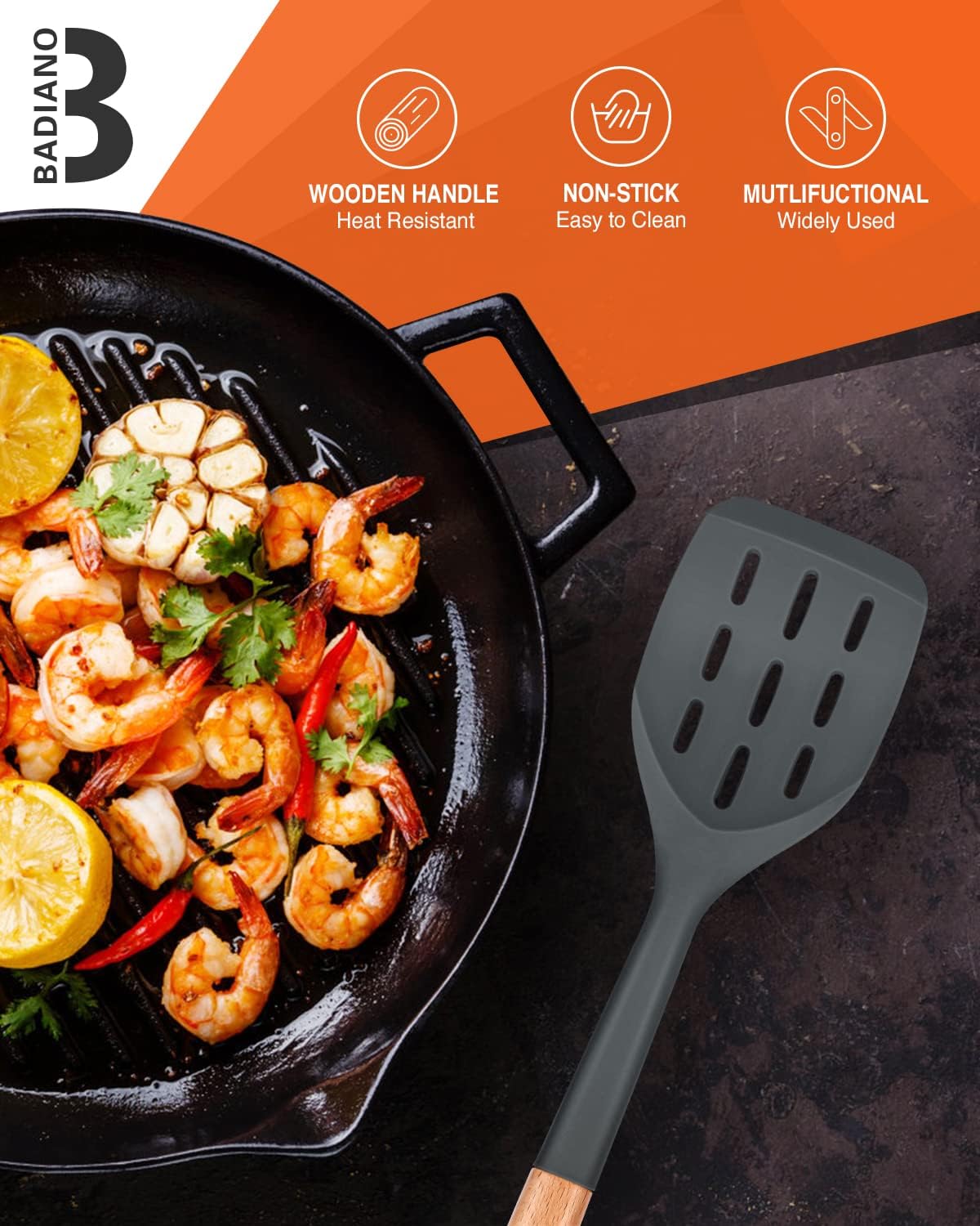 Daphtora® Silicone Spatula - Black