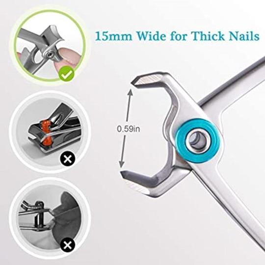 Daphtora® Nail Clippers For Thick Nails Set