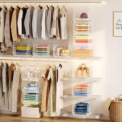 Daphtora® Closet Hanging Shelves - White