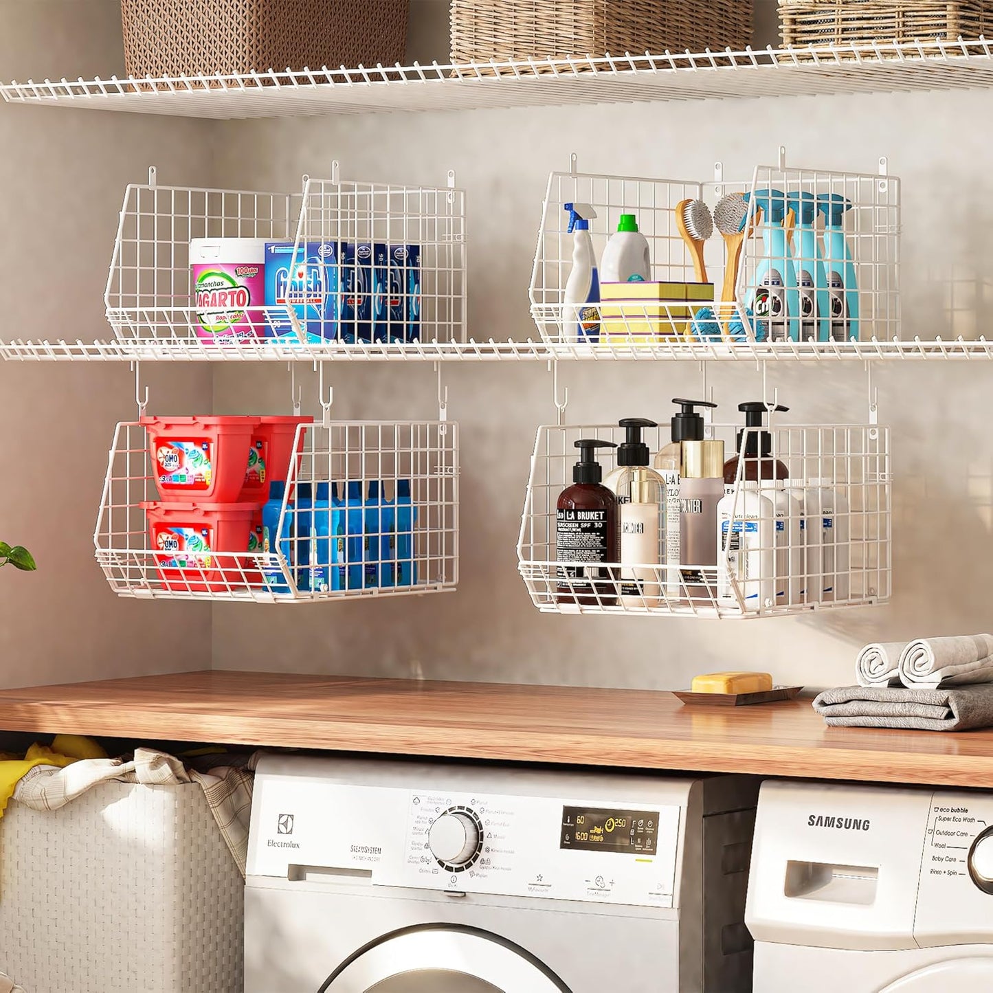 Daphtora® Closet Hanging Shelves - White