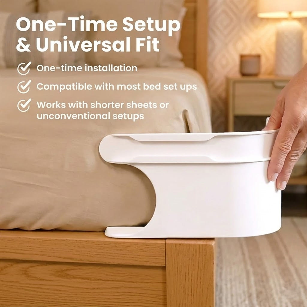 Daphtora® Fitted Bed Sheet Holders Firm Sheet Grip with Invisible Strips