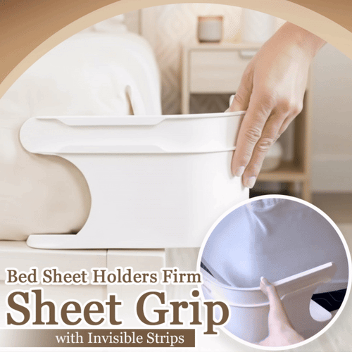 Daphtora® Fitted Bed Sheet Holders Firm Sheet Grip with Invisible Strips ⏾
