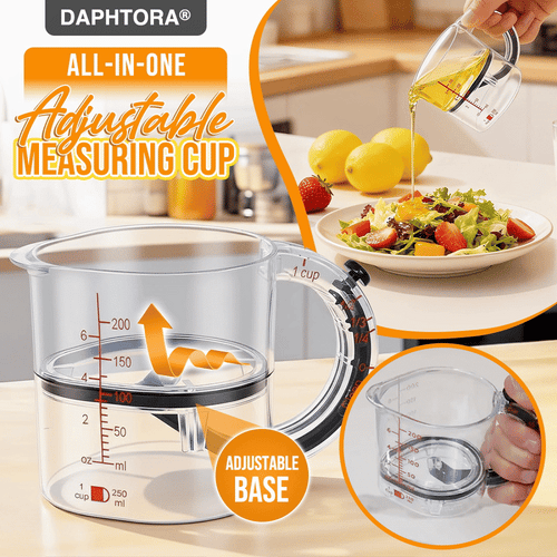 Daphtora® All-in-one Adjustable Measuring Cup