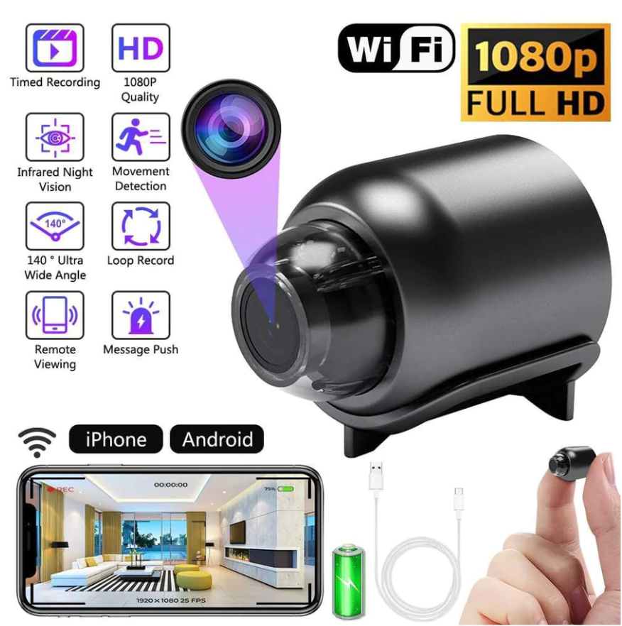 Daphtora® Mini Full HD 4K Ultra Vision Security Camera