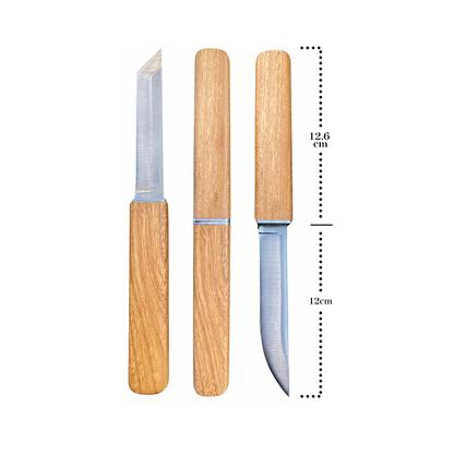 Daphtora® Stainless Steel Double Knife🧑‍🍳1 for Fruit, 1 for Meat, Sharp, Durable