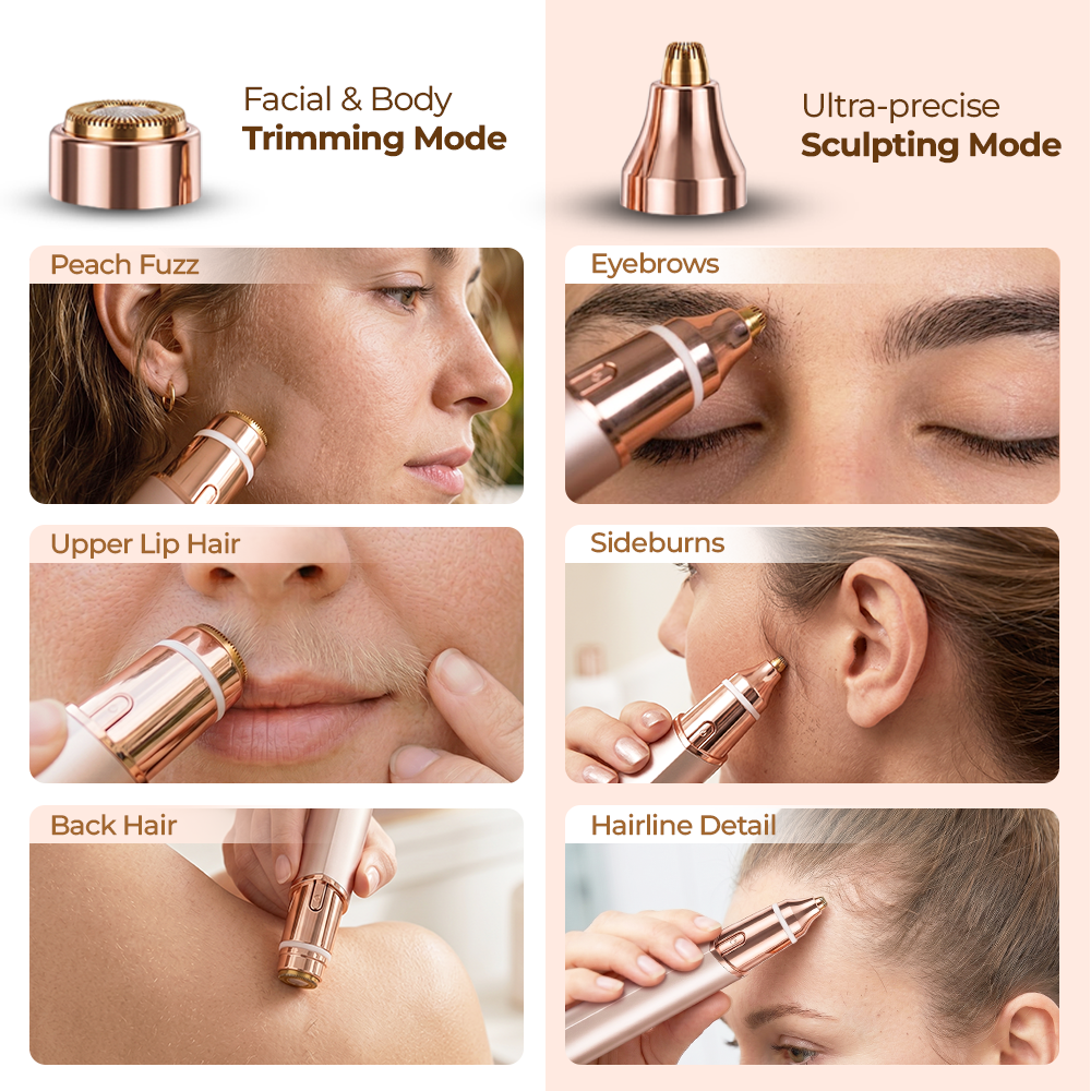 Daphtora® 2-in-1 Electric Facial & Eyebrow Trimmer