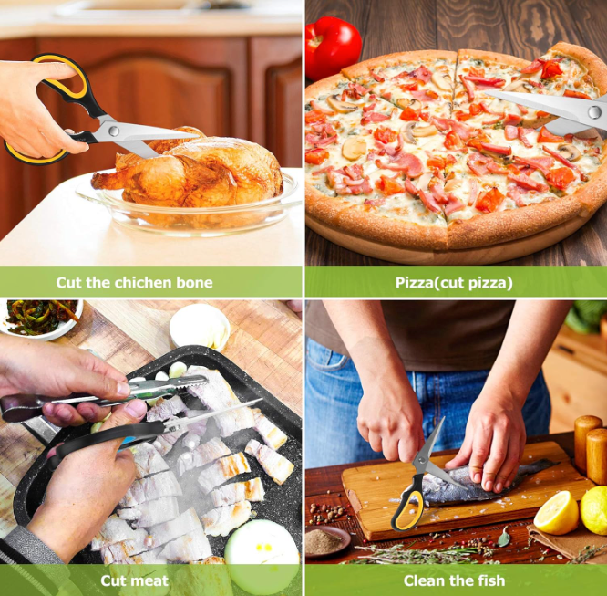 Daphtora® Heavy Duty Stainless Steel Safe Food Scissors
