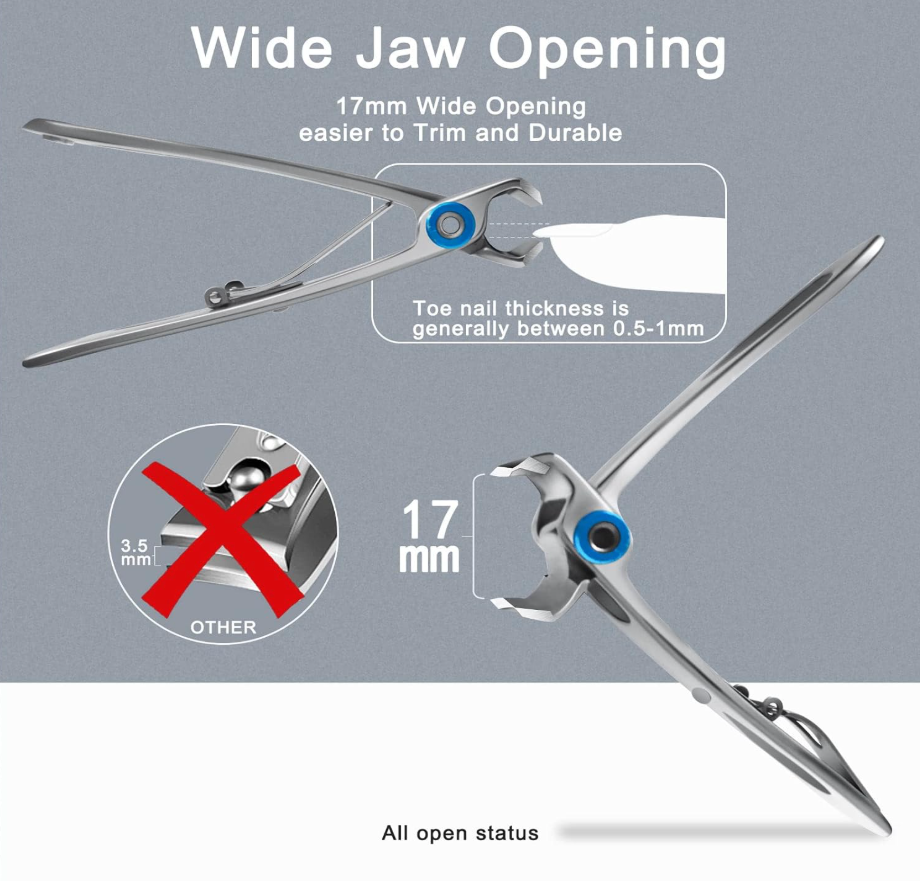 Daphtora® Nail Clippers For Thick Nails Set
