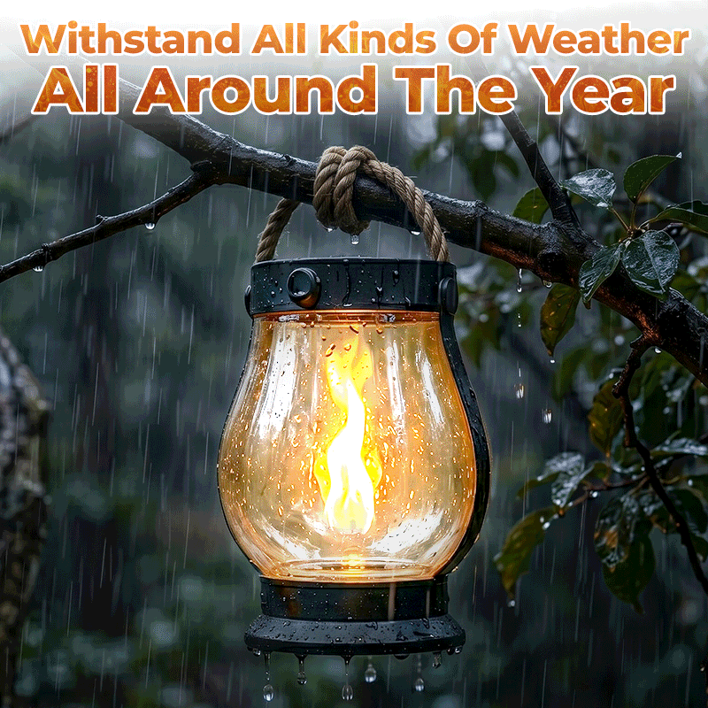 🔥Daphtora® Solar Lantern Outdoor Lights with Dancing Flame