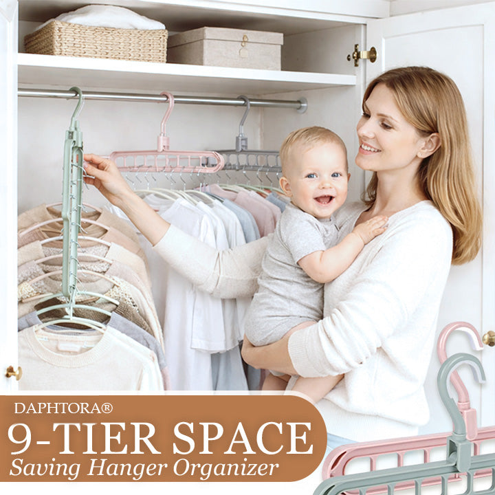Daphtora® 9-Tier Space Saving Hanger Organizer 🎁