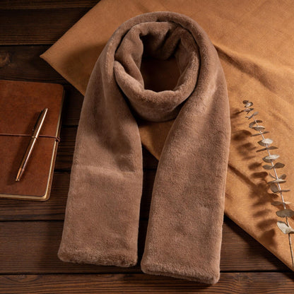 Daphtora® Faux Fur Scarf 𝚠𝚒𝚝𝚑 Secret Zipper Pocket