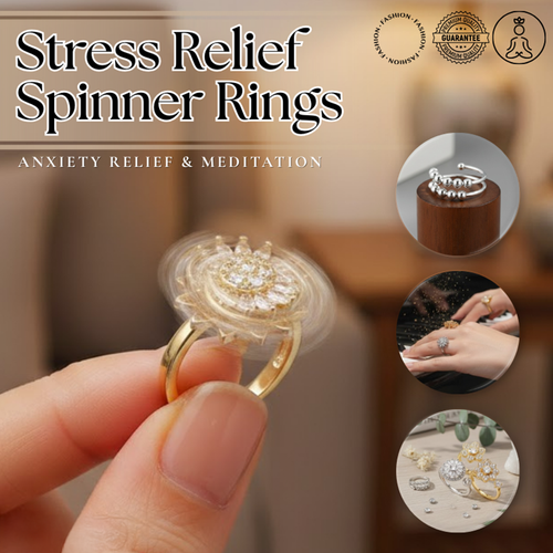 【Mega Sales】 Daphtora® Stress Relief Spinner Rings | Anxiety Relief & Meditation 🎀