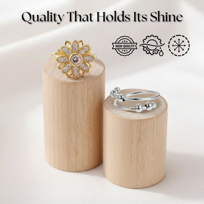【Mega Sales】 Daphtora® Stress Relief Spinner Rings | Anxiety Relief & Meditation 🎀