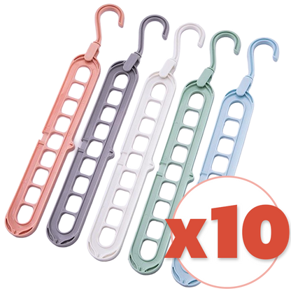 Daphtora® 𝟿-𝚃𝚒𝚎𝚛 𝚂𝚙𝚊𝚌𝚎 𝚂𝚊𝚟𝚒𝚗𝚐 Hanger Organizer