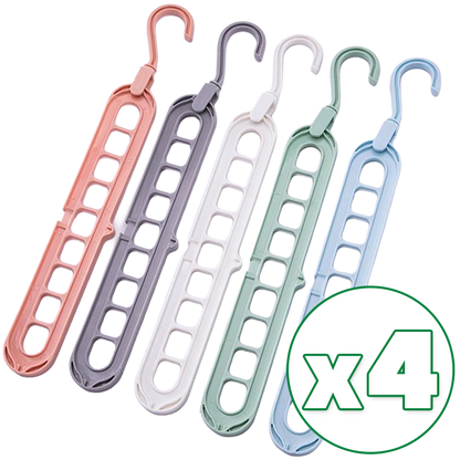 Daphtora® 𝟿-𝚃𝚒𝚎𝚛 𝚂𝚙𝚊𝚌𝚎 𝚂𝚊𝚟𝚒𝚗𝚐 Hanger Organizer