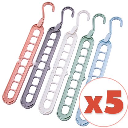 Daphtora® 𝟿-𝚃𝚒𝚎𝚛 𝚂𝚙𝚊𝚌𝚎 𝚂𝚊𝚟𝚒𝚗𝚐 Hanger Organizer