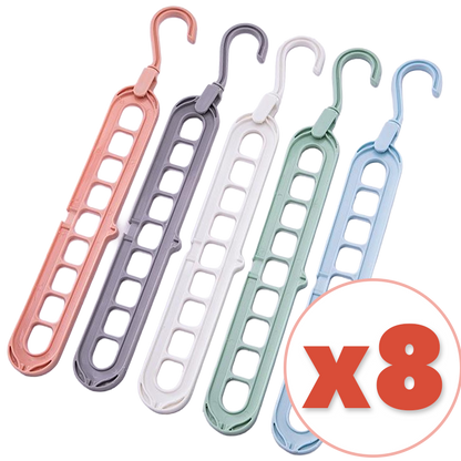 Daphtora® 𝟿-𝚃𝚒𝚎𝚛 𝚂𝚙𝚊𝚌𝚎 𝚂𝚊𝚟𝚒𝚗𝚐 Hanger Organizer