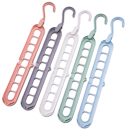 Daphtora® 𝟿-𝚃𝚒𝚎𝚛 𝚂𝚙𝚊𝚌𝚎 𝚂𝚊𝚟𝚒𝚗𝚐 Hanger Organizer
